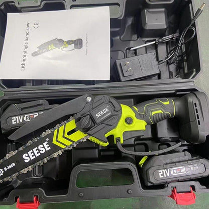 SEESE Brushless Mini Chainsaw – 6″ Cordless Pruning Saw