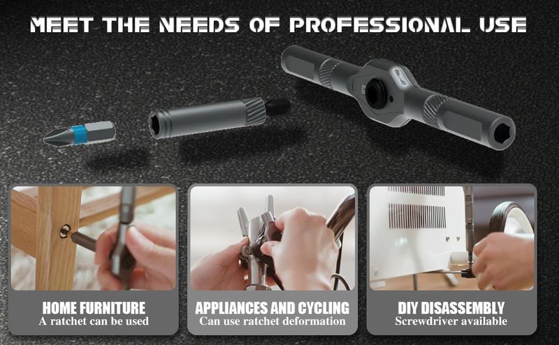 SEESE 24-in-1 Magnetic Ratchet Screwdriver Set – Detachable Handle Repair Tool